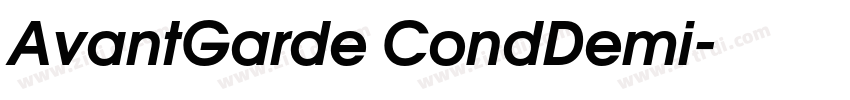 AvantGarde CondDemi字体转换